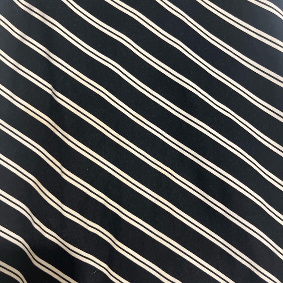 URBAN BEHAVIOUR Midi Going Out / Wedding Guest Dress. Navy Striped. Size Small - Picture 6 of 8